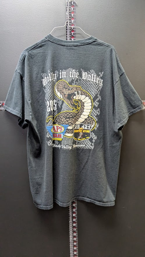 Rally in the Valley Shady Valley Tennessee Cobra Graphic T-Shirt – Men's XL