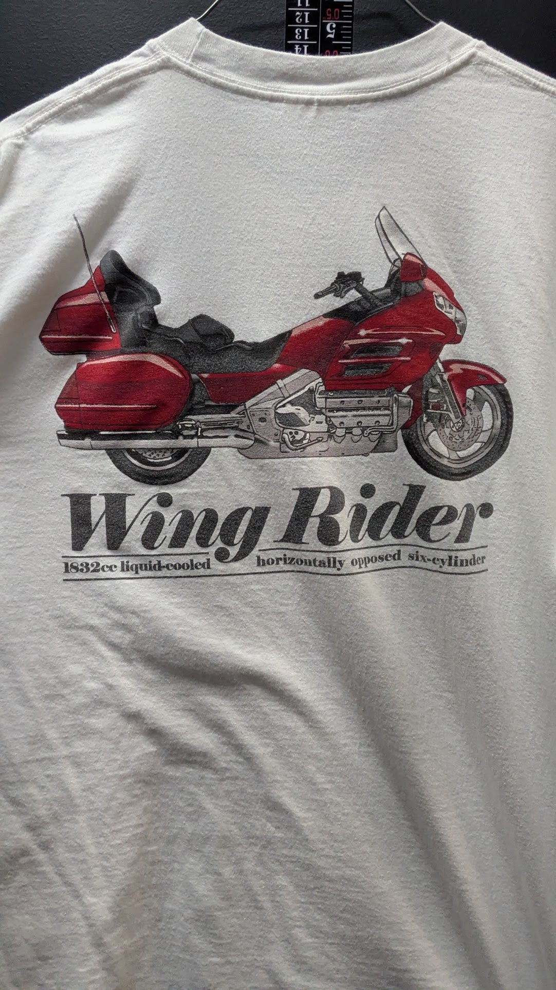 Vintage Honda Gold Wing "Wing Rider" T-Shirt White Hanes Beefy-T Size Large