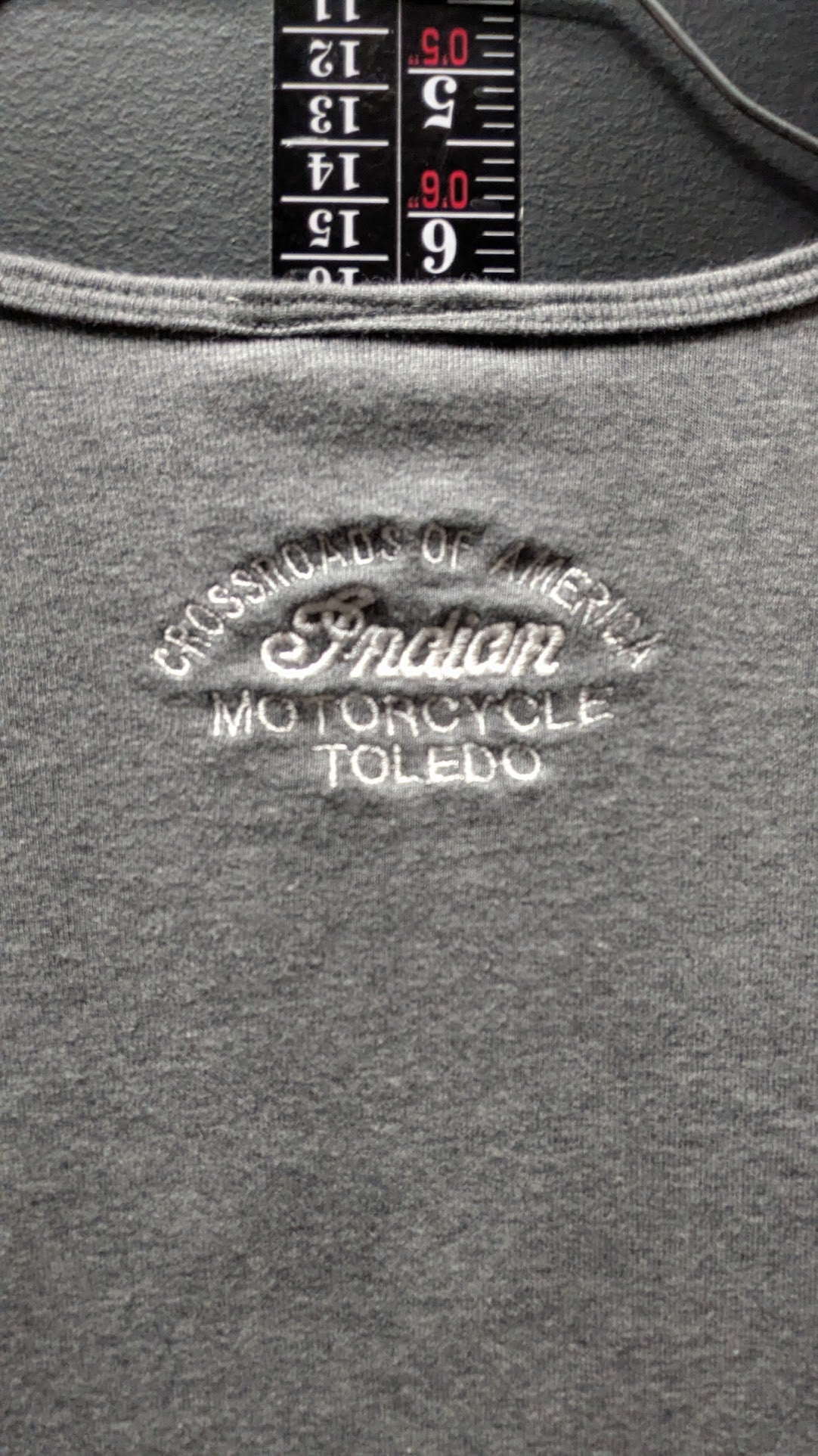 Indian Motorcycle Women's Long Sleeve Graphic Shirt – Gray – Women's XL