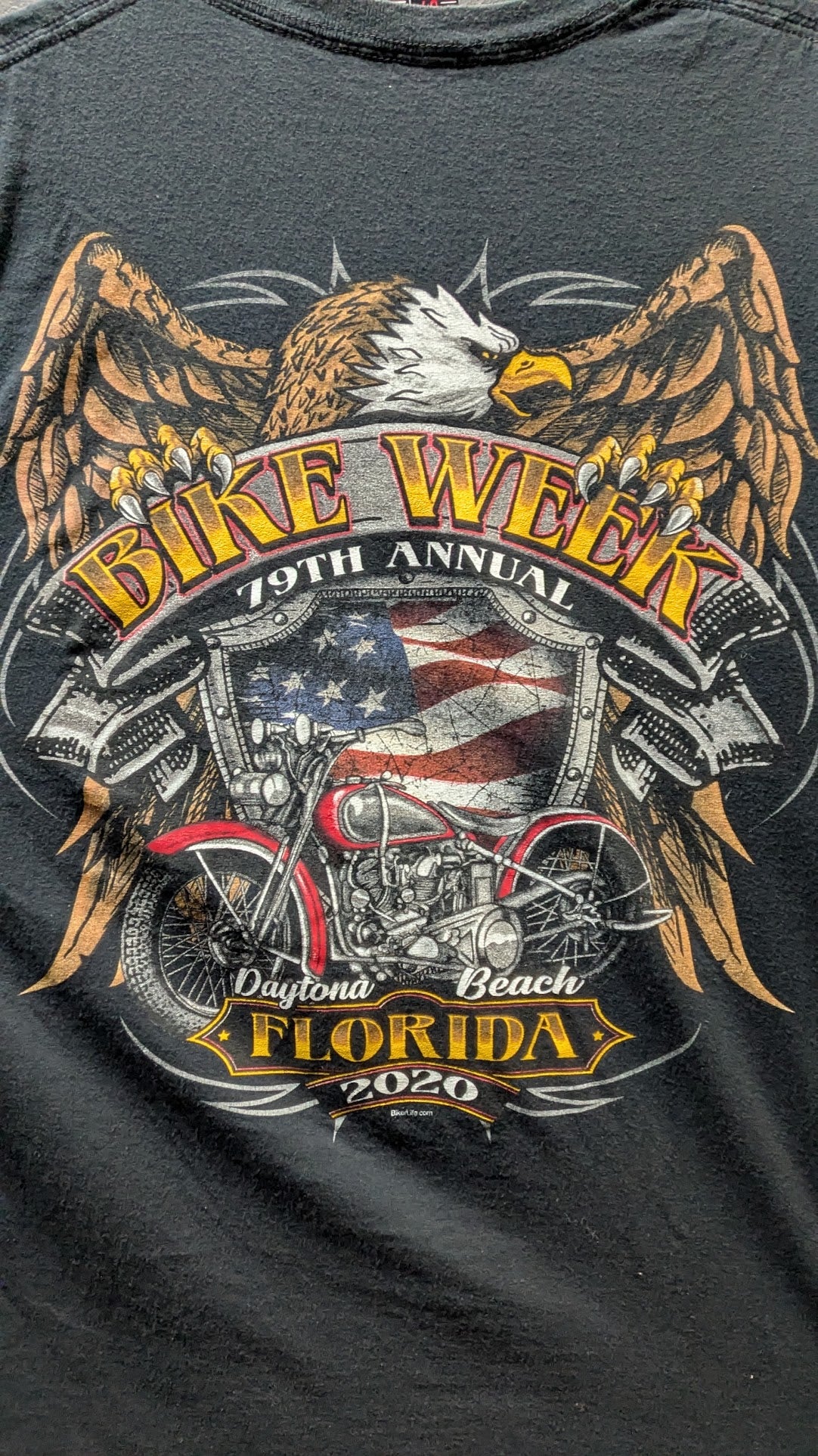 2020 Daytona Bike Week 79th Annual T-Shirt – Black – Size XL
