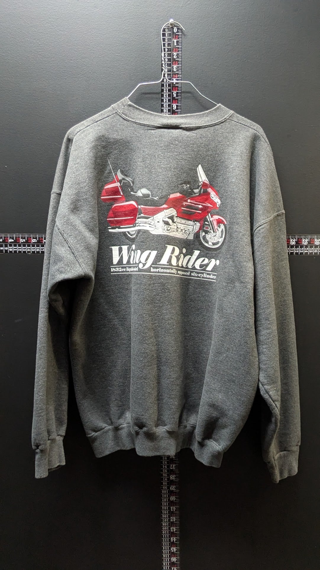 Vintage Honda Gold Wing "Wing Rider" Crewneck Sweatshirt – Gray – Adult Large