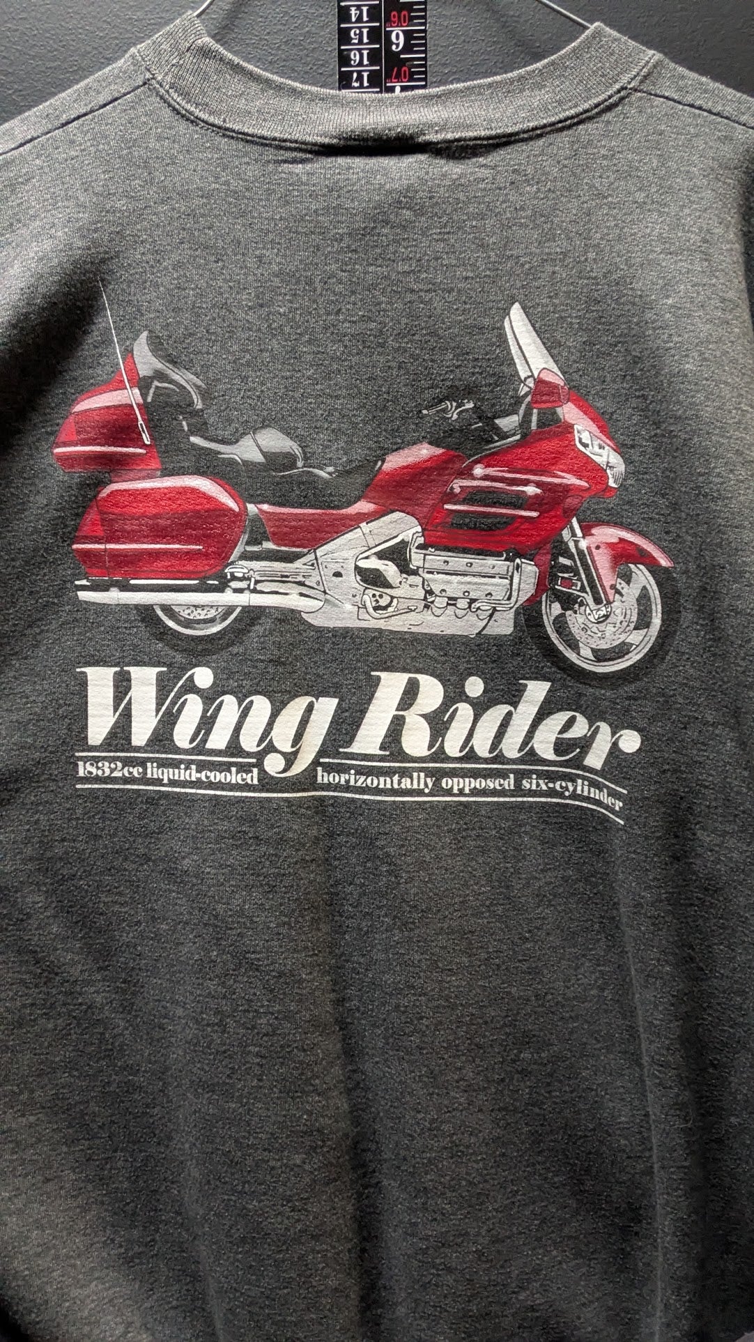 Vintage Honda Gold Wing "Wing Rider" Crewneck Sweatshirt – Gray – Adult Large