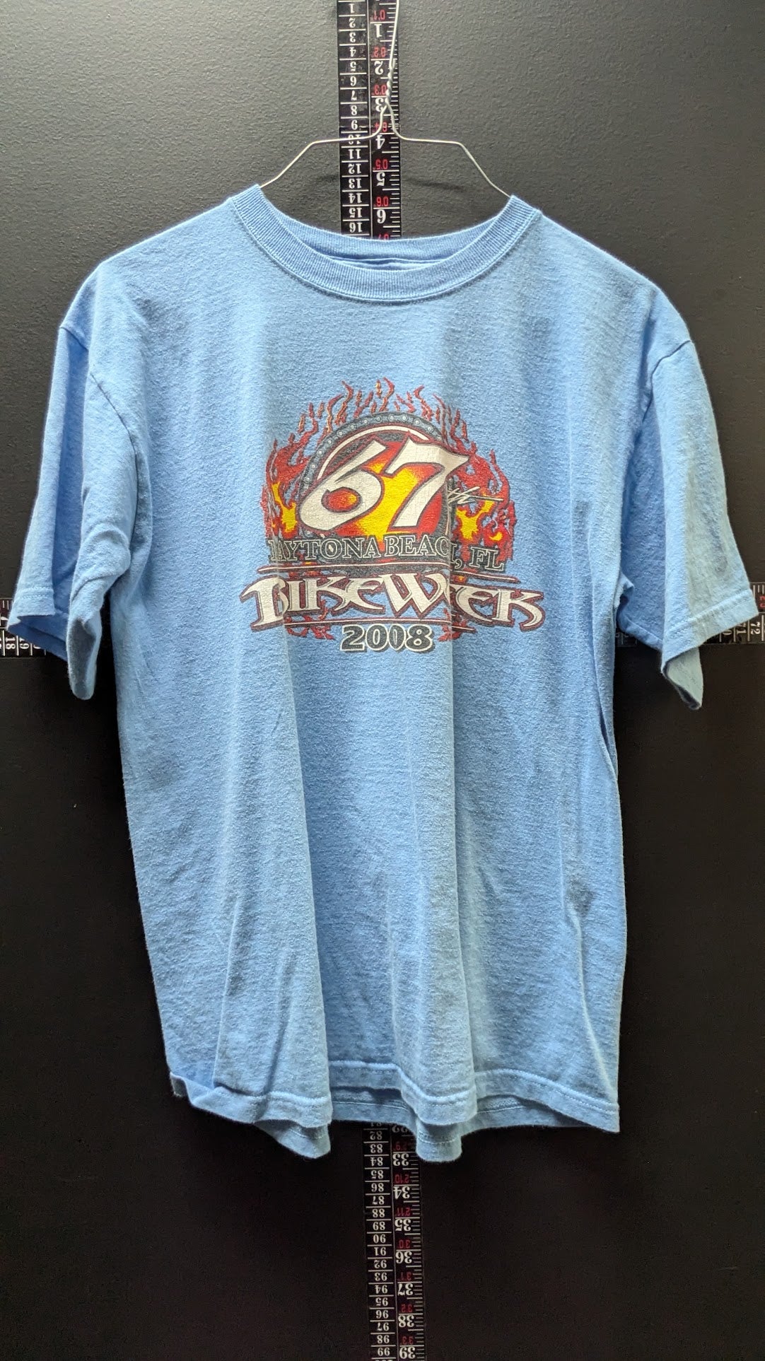 2008 Daytona Bike Week 67th Anniversary T-Shirt – Blue – Anvil – Size Small