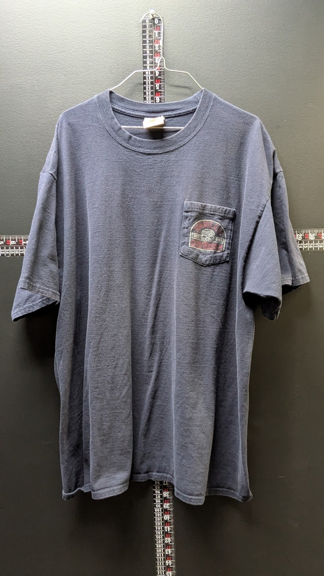 Harley-Davidson Wildcat Lexington, KY Pocket T-Shirt – Navy Blue – Made in USA