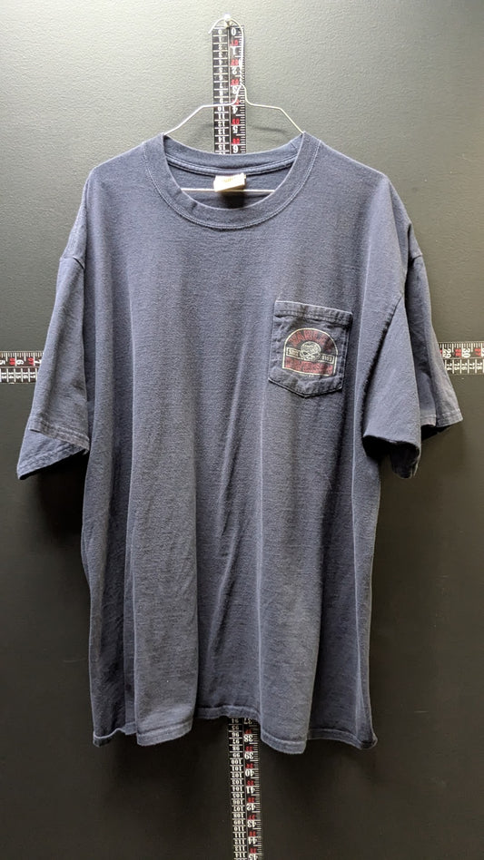 Harley-Davidson Wildcat Lexington, KY Pocket T-Shirt – Navy Blue – Made in USA