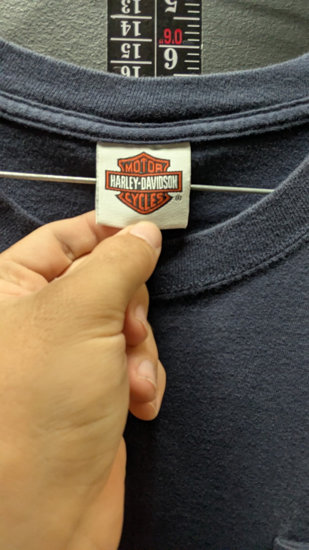 Harley-Davidson Wildcat Lexington, KY Pocket T-Shirt – Navy Blue – Made in USA