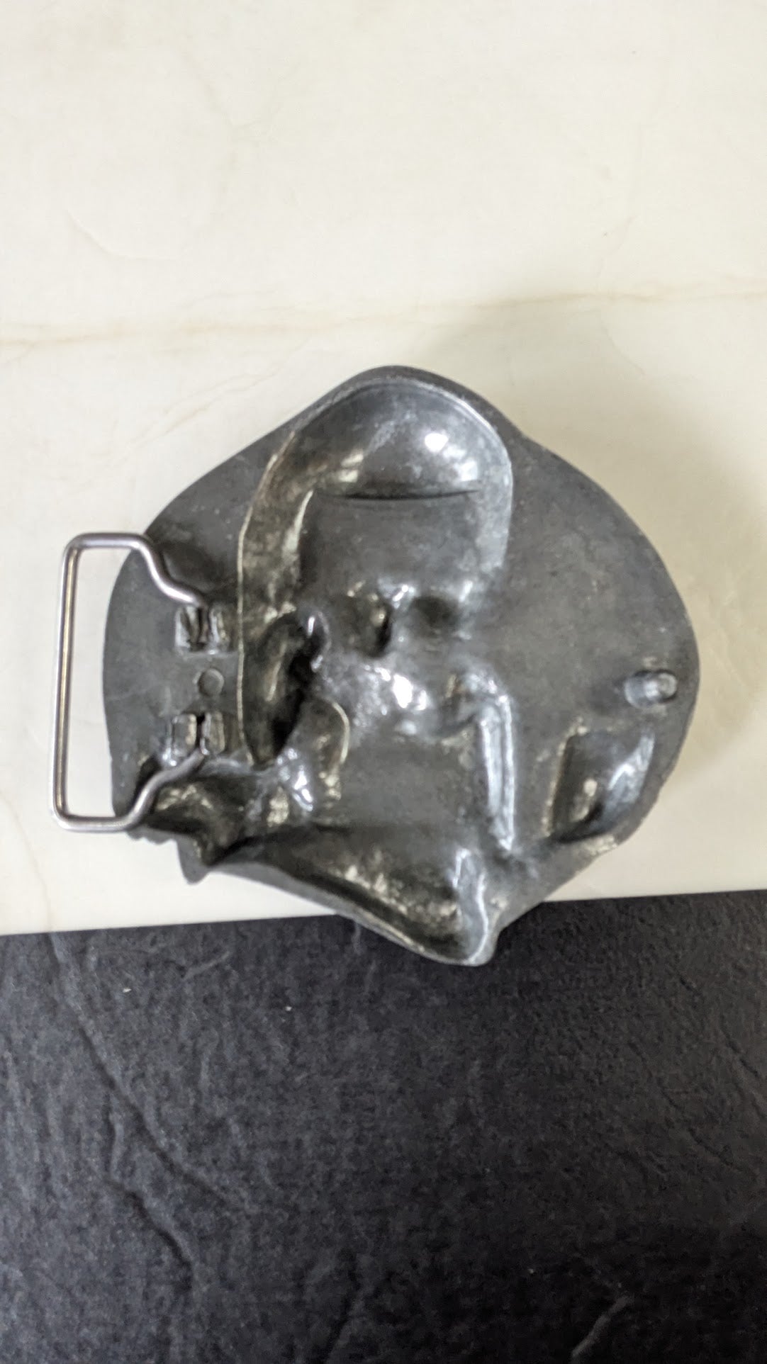 Vintage Harley-Davidson Troll Pewter Belt Buckle – Grim Reaper Style Biker Buckle