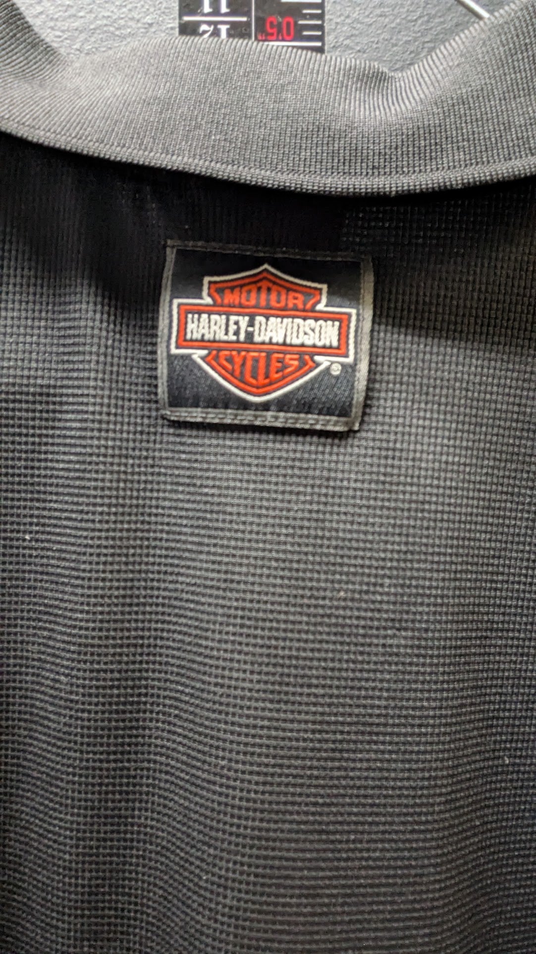 Harley-Davidson Bayside Portsmouth VA Polo Shirt Black Orange Men's Size L