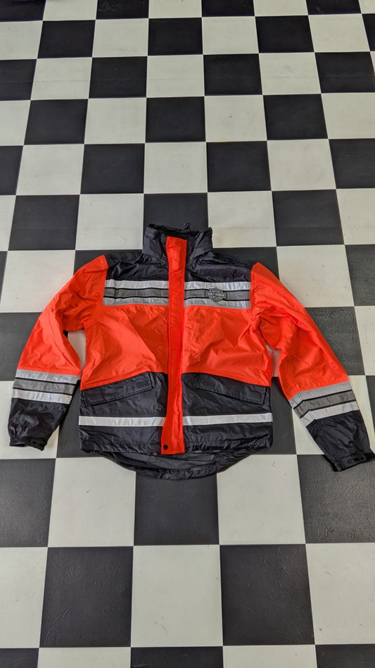 Harley-Davidson Genuine MotorClothes Rain Suit 2-Piece Jacket Pants M Red Black