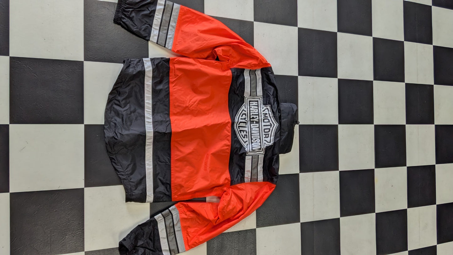 Harley-Davidson Genuine MotorClothes Rain Suit 2-Piece Jacket Pants M Red Black