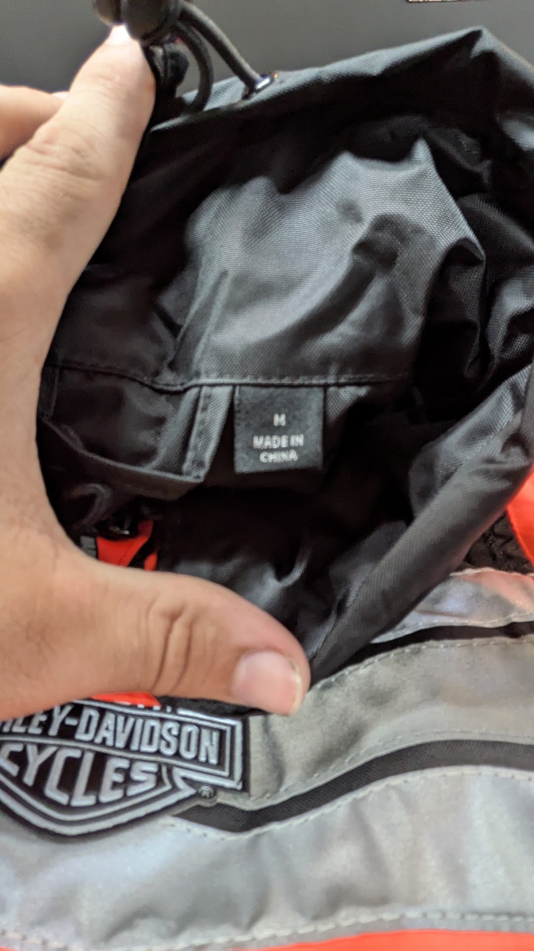 Harley-Davidson Genuine MotorClothes Rain Suit 2-Piece Jacket Pants M Red Black