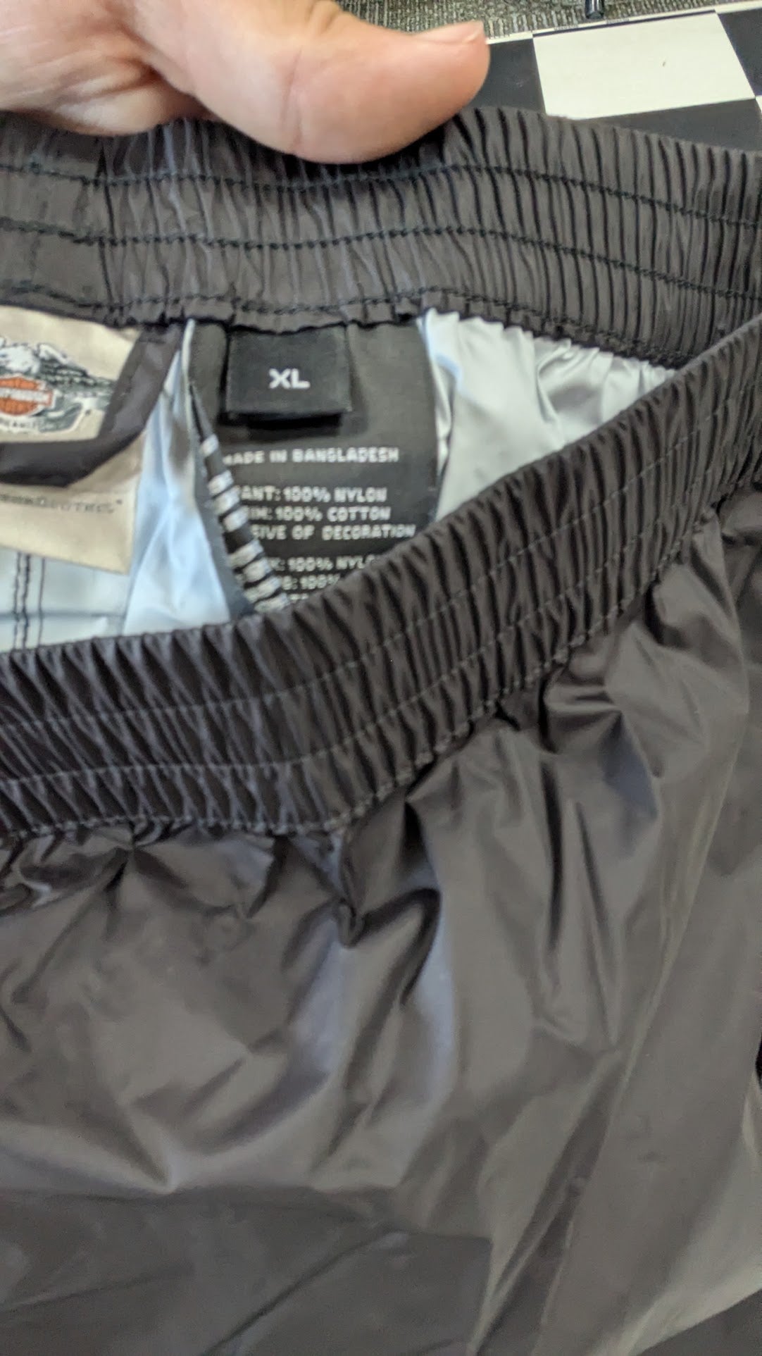 Harley-Davidson Genuine MotorClothes Rain Suit 2-Piece Jacket Pants XL Red Black