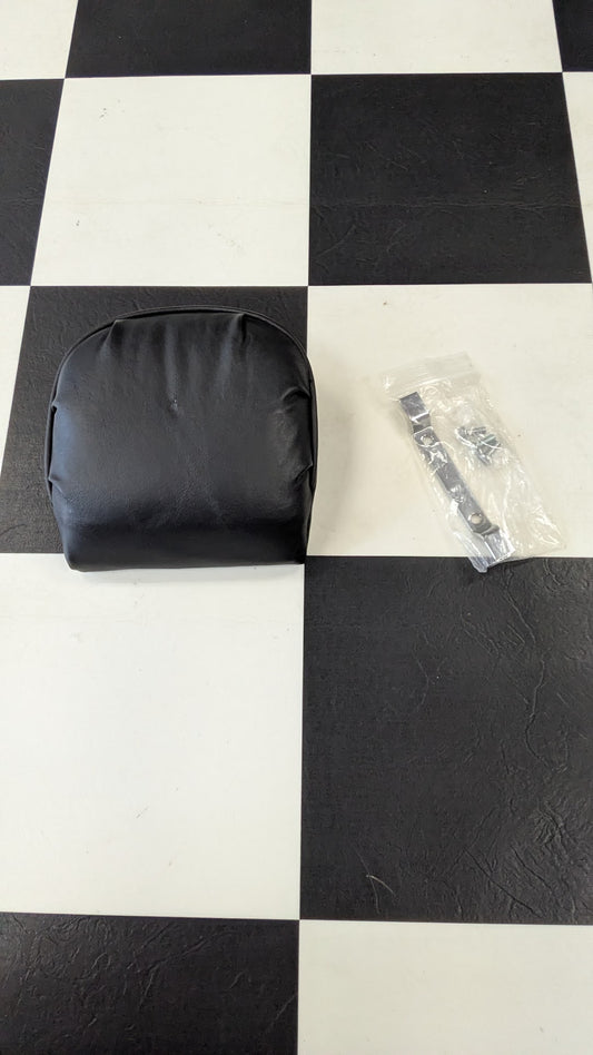 Harley Davidson Sissy Bar Pad Black Smooth Vinyl w/ Mounting Hardware