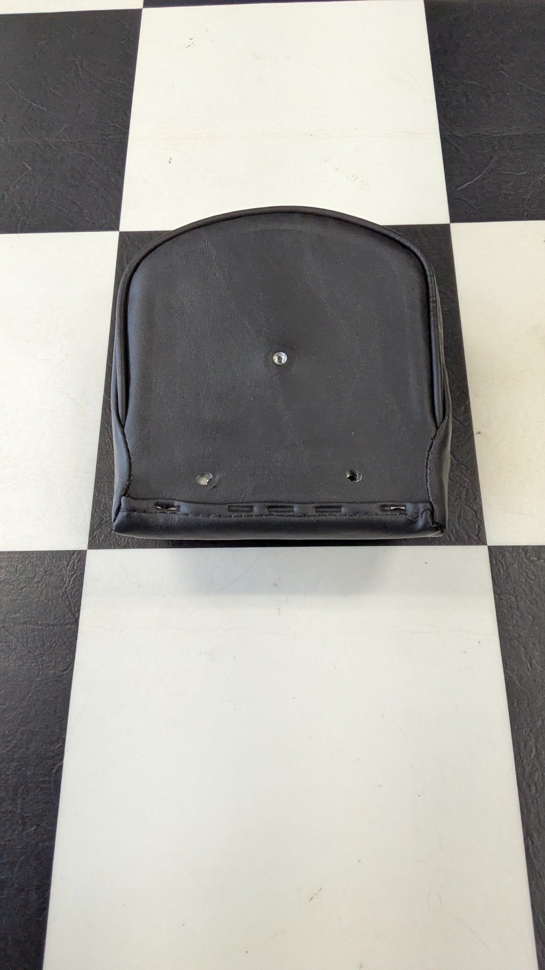 Harley Davidson Sissy Bar Pad Black Smooth Vinyl w/ Mounting Hardware