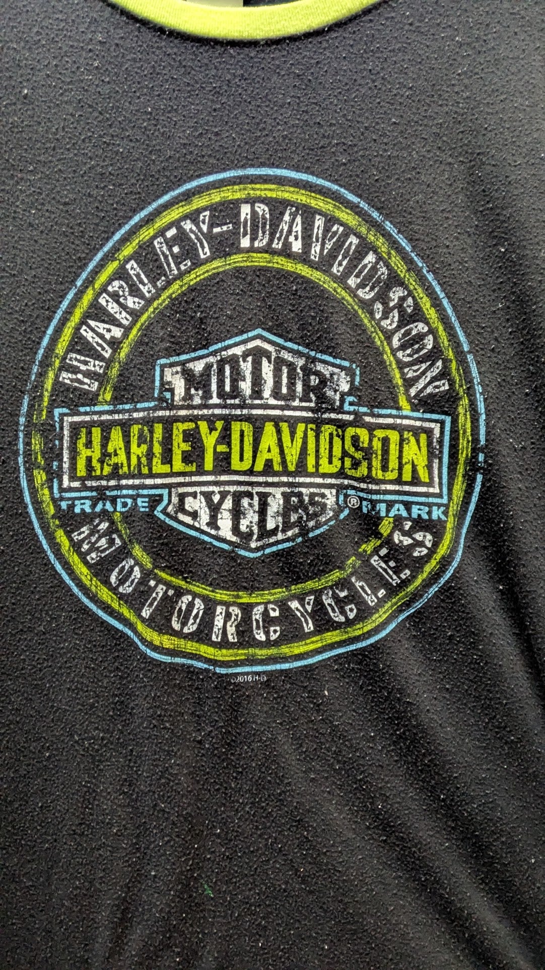 2016 Harley-Davidson Brandon Florida Raglan T-Shirt Size M Made in USA