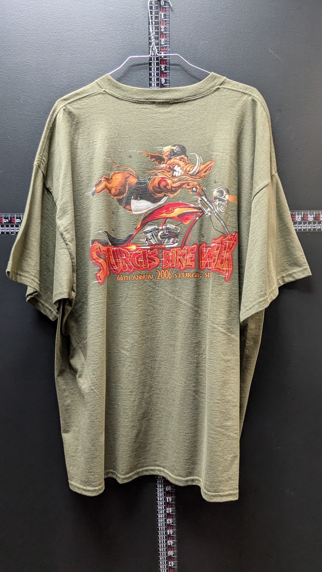 2006 Sturgis Bike Week T-Shirt Gray 2XL 66th Annual Motorcycle Graphic Y2K