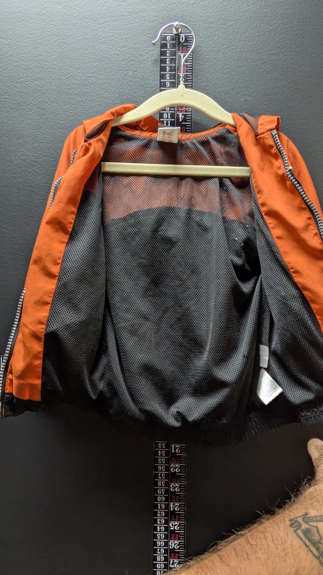 Harley-Davidson Toddler Orange Black Flame Hooded Jacket Full Zip