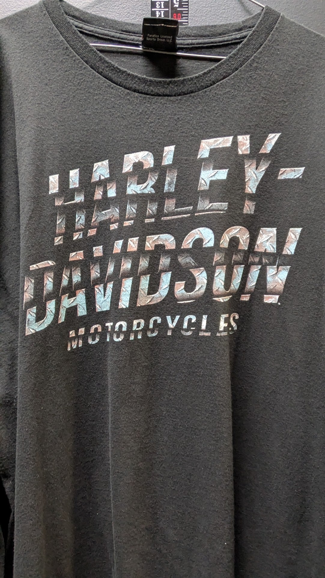 Harley-Davidson Crystal River FL Long Sleeve T Shirt Black Distressed Motorcycles