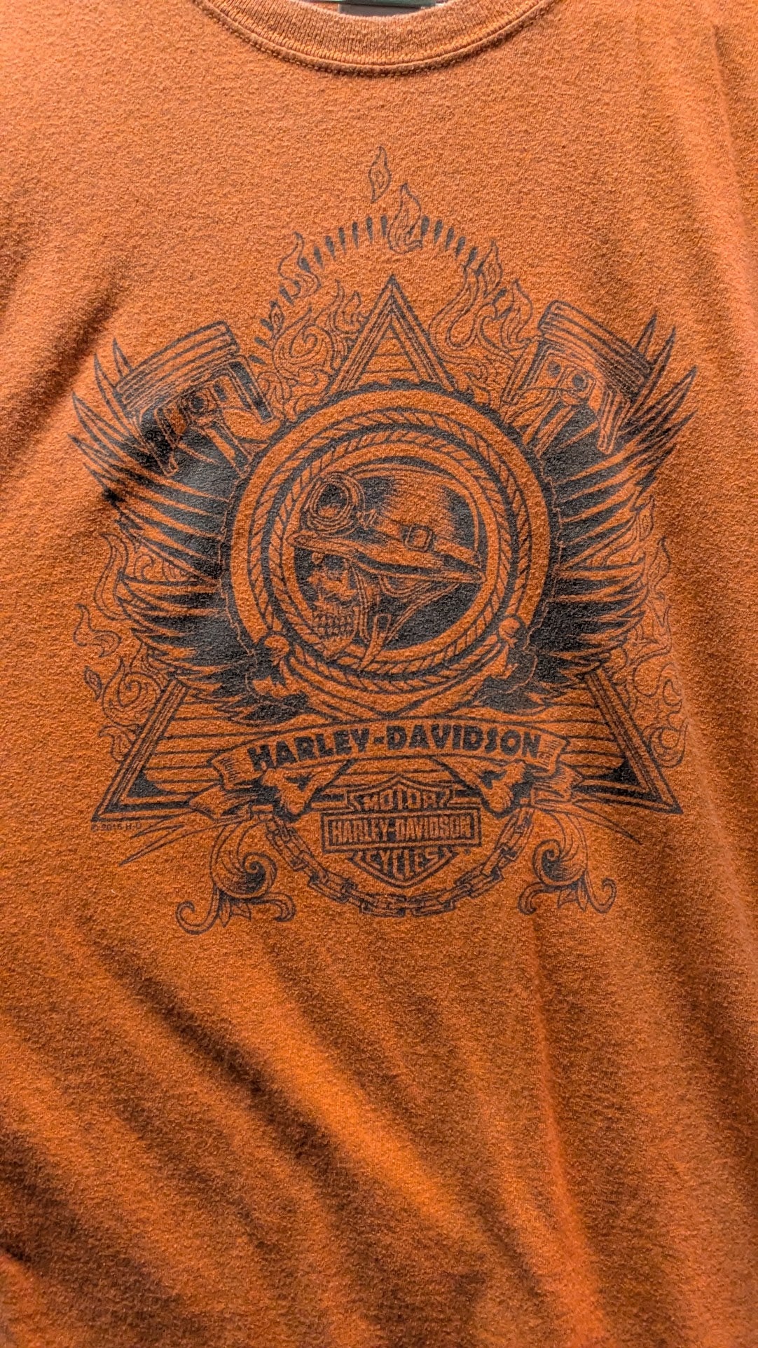 2016 Harley-Davidson Sarasota Florida Orange Graphic T-Shirt RK Stratman