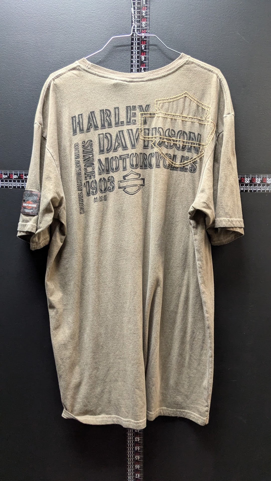 Harley-Davidson Genuine Motorcycles T-Shirt Gray XL 1903 Milwaukee Graphic