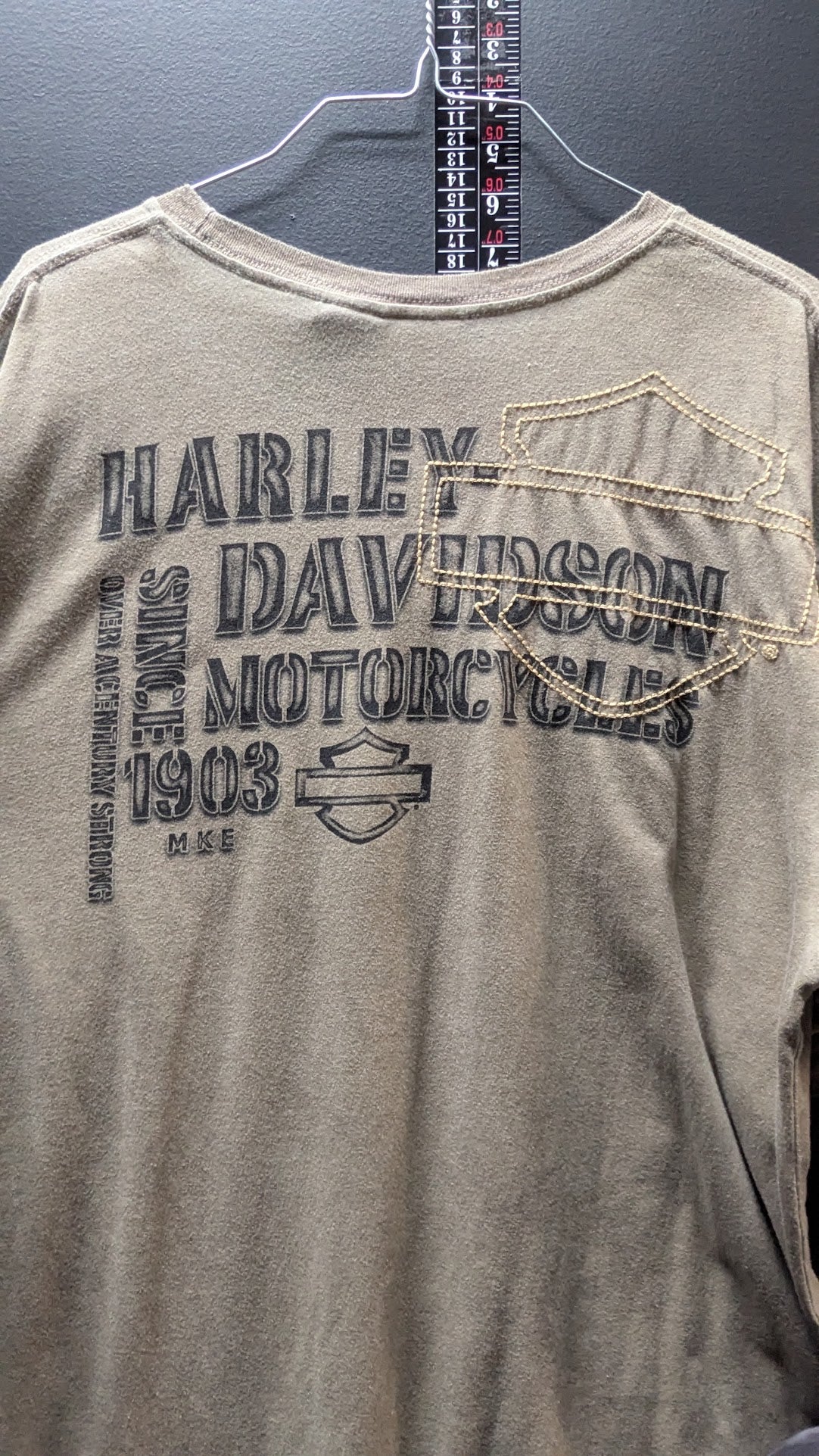 Harley-Davidson Genuine Motorcycles T-Shirt Gray XL 1903 Milwaukee Graphic