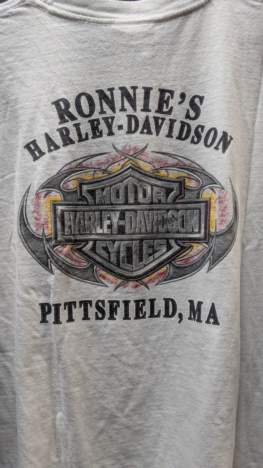 2008 Harley-Davidson Ronnie’s Pittsfield MA Eagle Skull T-Shirt XL
