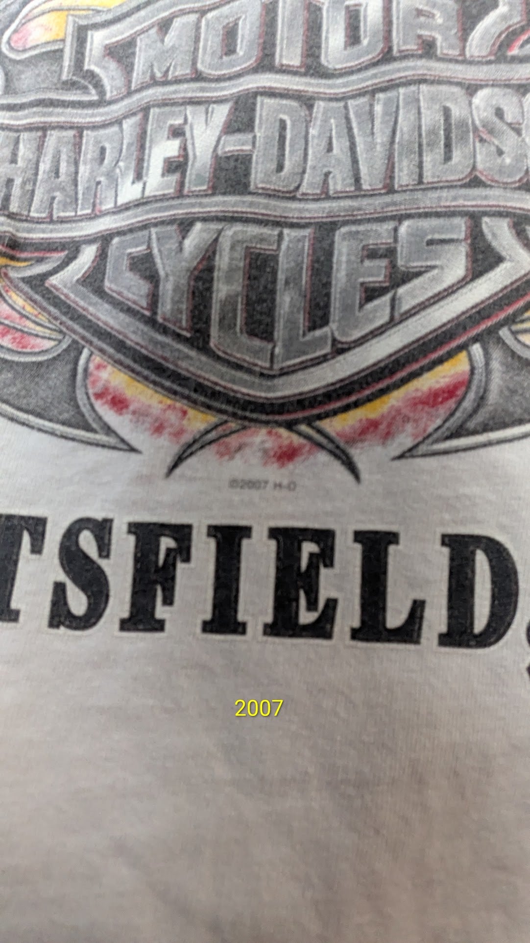 2008 Harley-Davidson Ronnie’s Pittsfield MA Eagle Skull T-Shirt XL