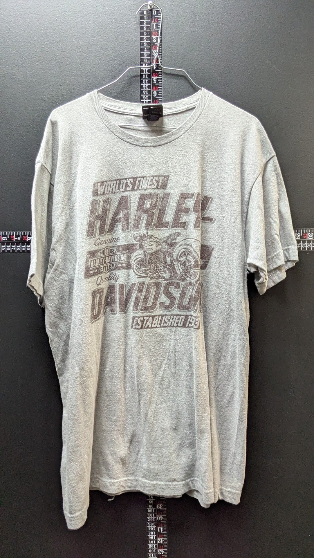 Harley Davidson Toad Suck Conway Arkansas T-Shirt XL Gray Double Sided Motorcycle
