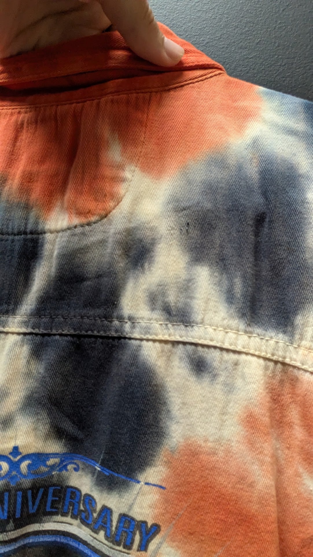 Laconia Bike Week 90th Anniversary 2013 Biker Design Tie Dye Sleeveless Shirt Men’s L