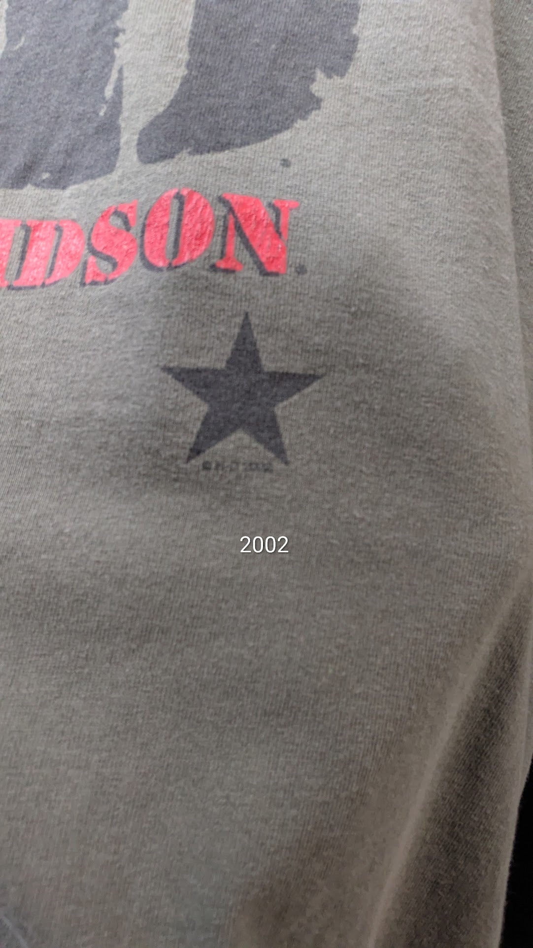Vintage 2002 Harley-Davidson HD Stars T-Shirt Men’s XL Olive Green USA Graphic