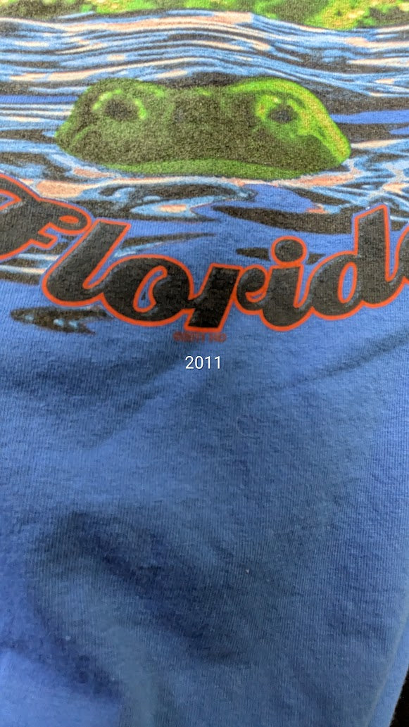 Harley-Davidson Sunrise Florida Blue T-Shirt Gators Go Many Roads Same Time Mens XL