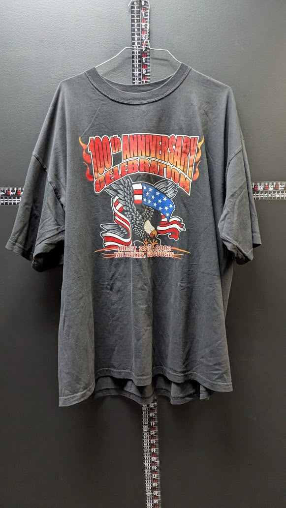 Harley-Davidson 100th Anniversary Celebration 2003 Milwaukee WI T-Shirt 2xl