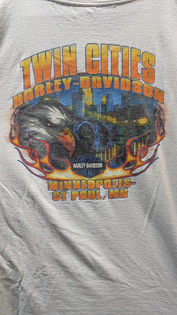Harley-Davidson Twin Cities Minneapolis St Paul MN Eagle Pocket T-Shirt XL