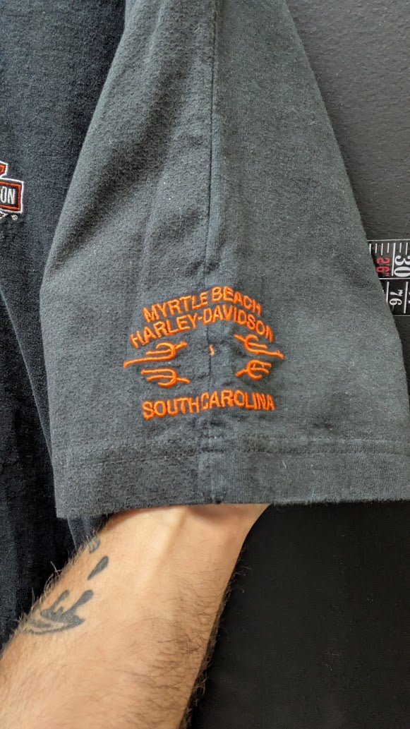 Harley-Davidson Myrtle Beach South Carolina Henley Shirt XL
