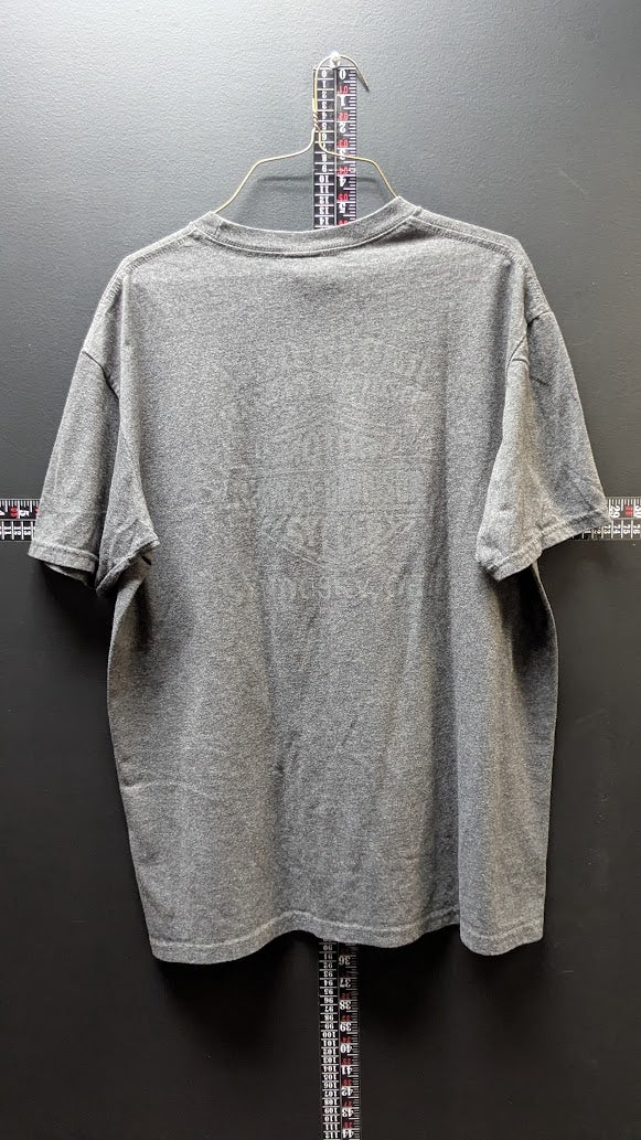 Harley-Davidson Motorcycles Gray Skull Logo T-Shirt Short Sleeve Men's Large