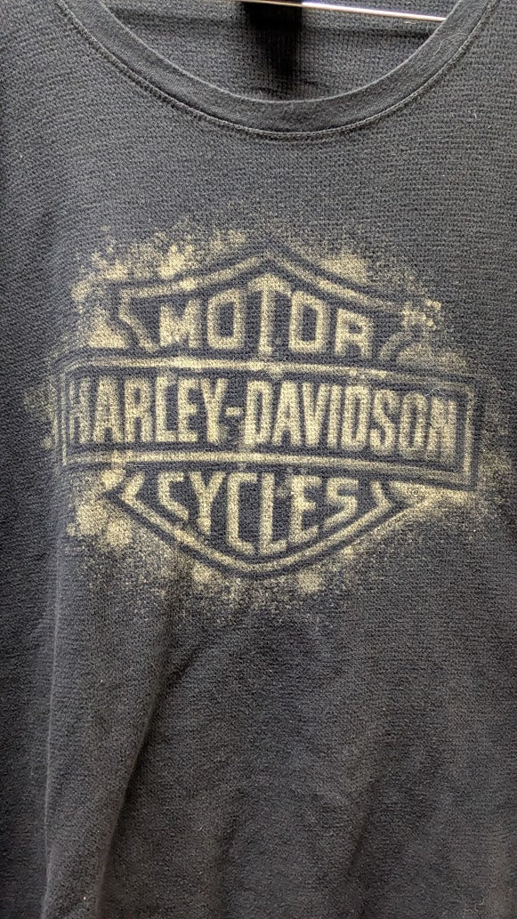 Vintage 2004 Harley-Davidson Tampa Florida Large Long Sleeve T-Shirt Black Made in USA