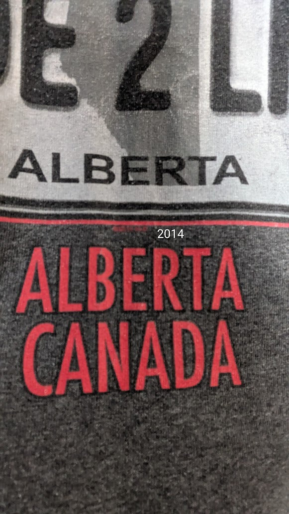 Vintage Harley Davidson Alberta Canada Ride 2 Live Black T-Shirt Motorcycle Tee