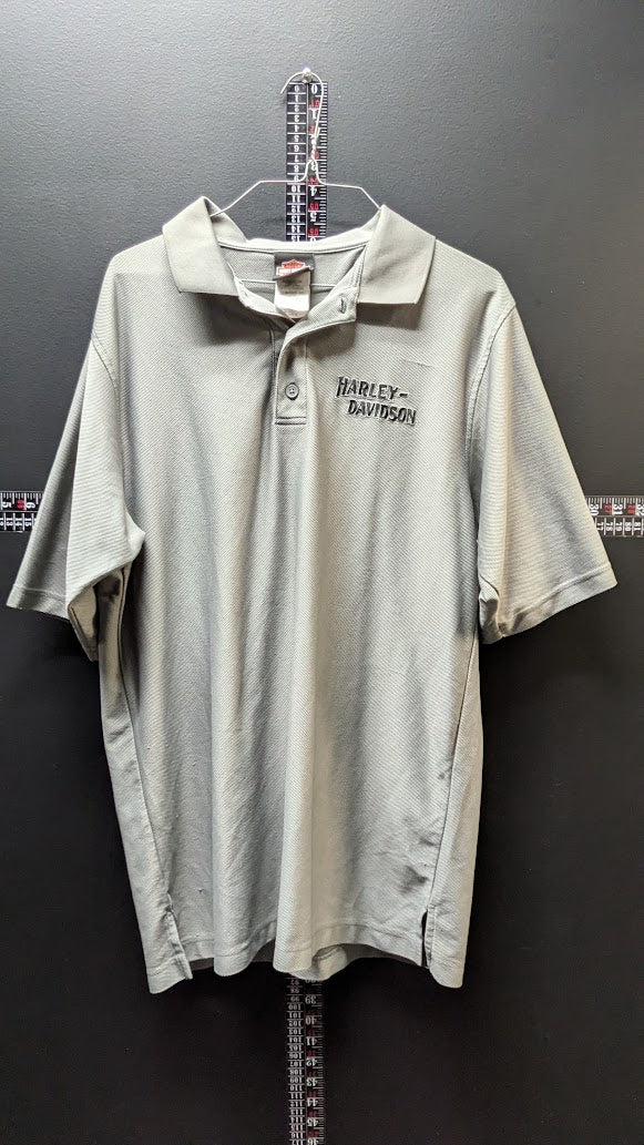 Harley-Davidson Polo Shirt Jim’s Harley-Davidson St Petersburg FL Gray Mens
