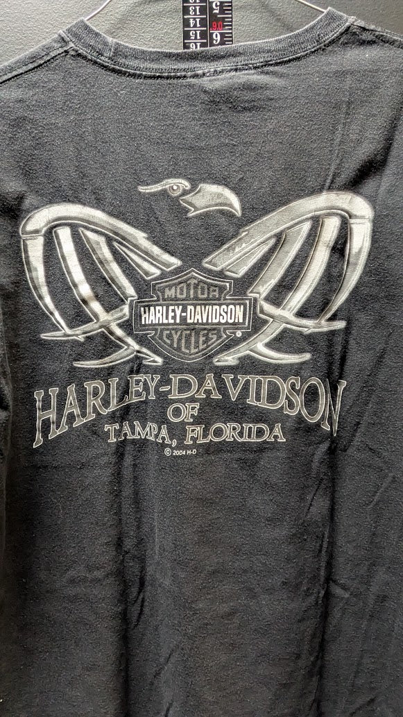 2007 Harley-Davidson Freedom Tampa Florida T-Shirt Mens Medium Black