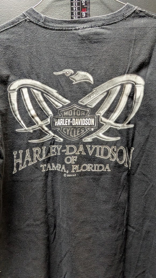 2007 Harley-Davidson Freedom Tampa Florida T-Shirt Mens Medium Black