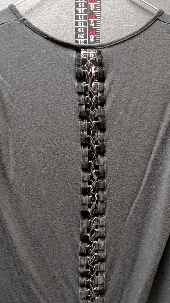 Harley-Davidson Women’s Black Rhinestone Lace Up Back Tank Top Size L