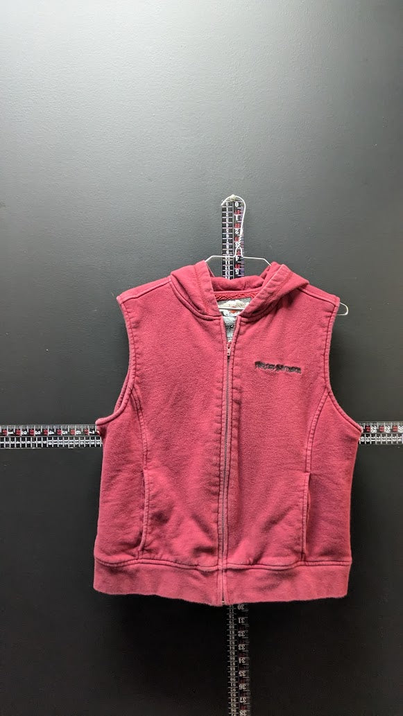 Harley-Davidson Women’s Burgundy Sleeveless Full Zip Hoodie Vest Size Large L