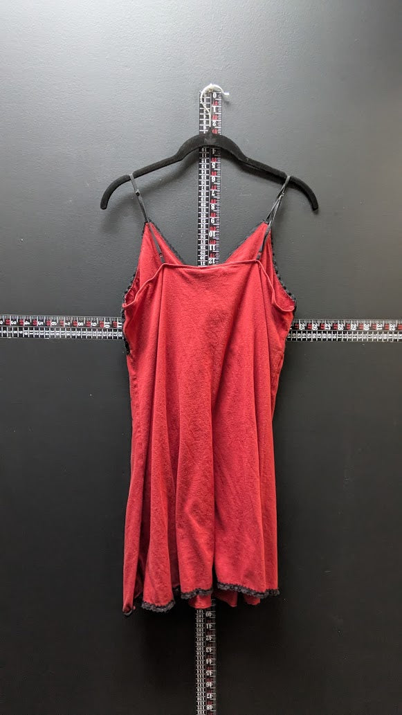 Harley-Davidson Women’s XL Red Black Lace Cami Tank Top Winged Graphic