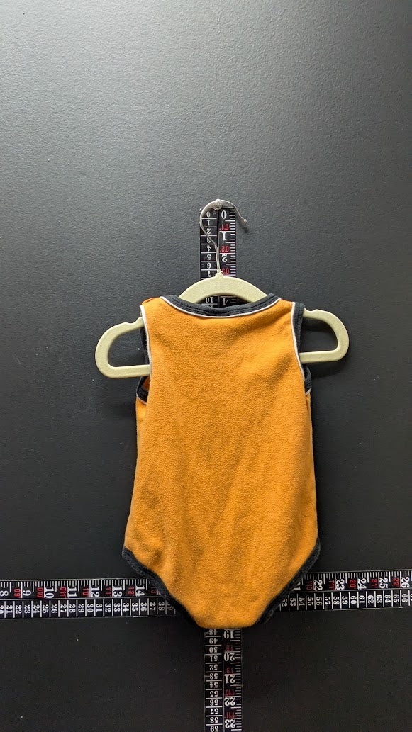 Harley-Davidson Baby Outfit 6M Orange Little Grease Monkey Bodysuit + Black Pants