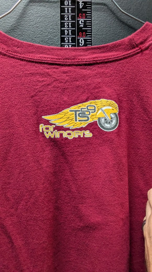 Vintage Honda Gold Wing Motorcycle Always Good Times Shirt XL Hanes Beefy-T Long Sleeve