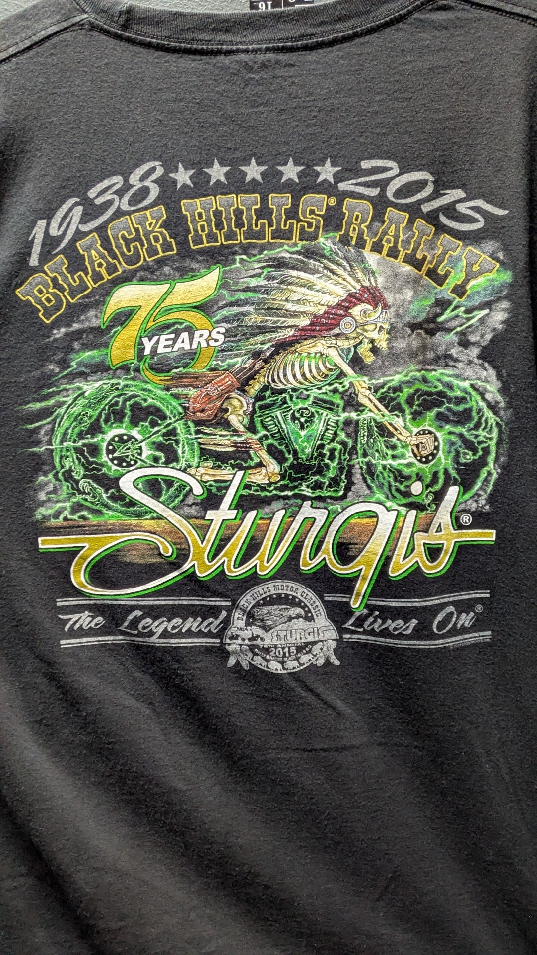 2015 Sturgis Black Hills Rally 75th Anniversary Long Sleeve Shirt Men’s 2XL XXL
