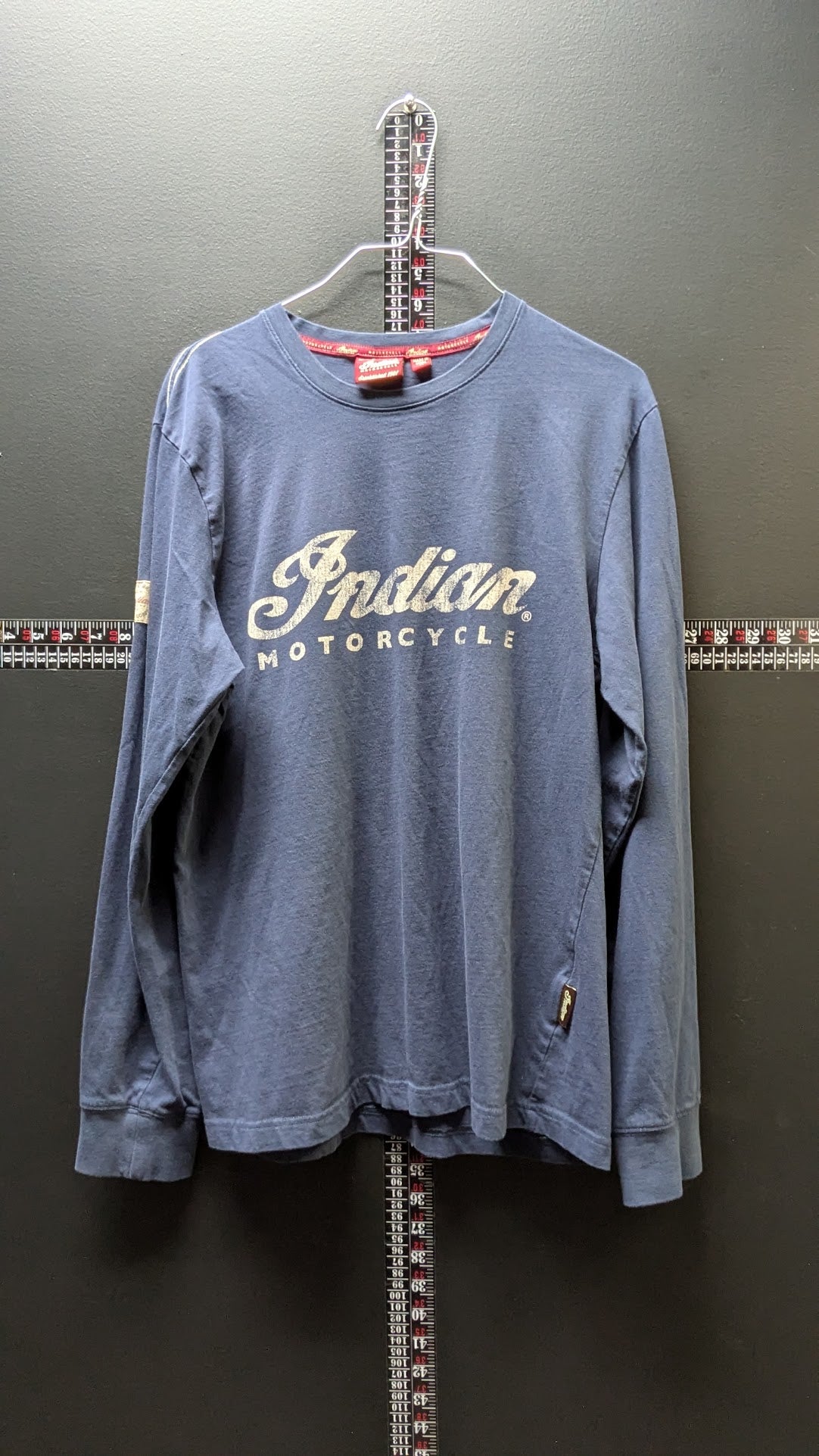 Indian Motorcycle Long Sleeve T-Shirt Men’s Medium Blue Since 1901 Logo