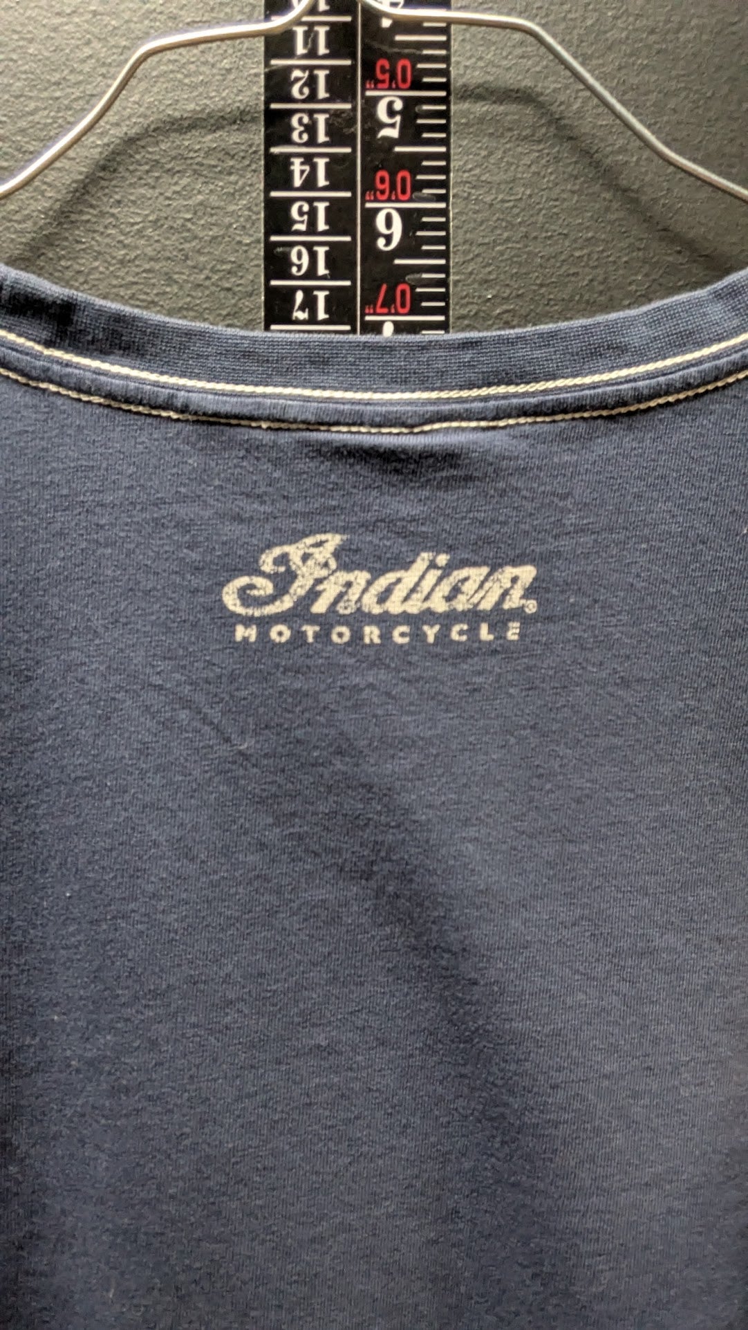 Indian Motorcycle Long Sleeve T-Shirt Men’s Medium Blue Since 1901 Logo