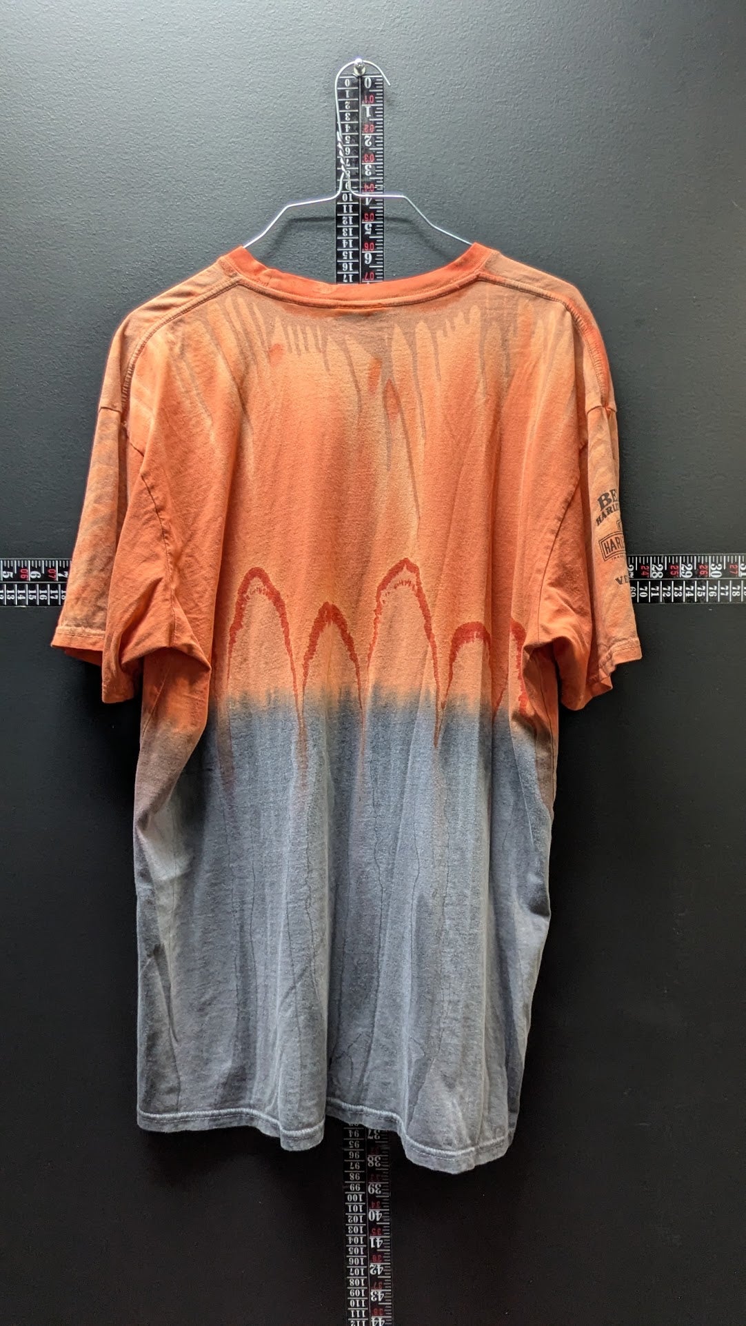 Harley-Davidson Rebel Ride T-Shirt Men’s Large Beers Vernal Utah Orange Gray