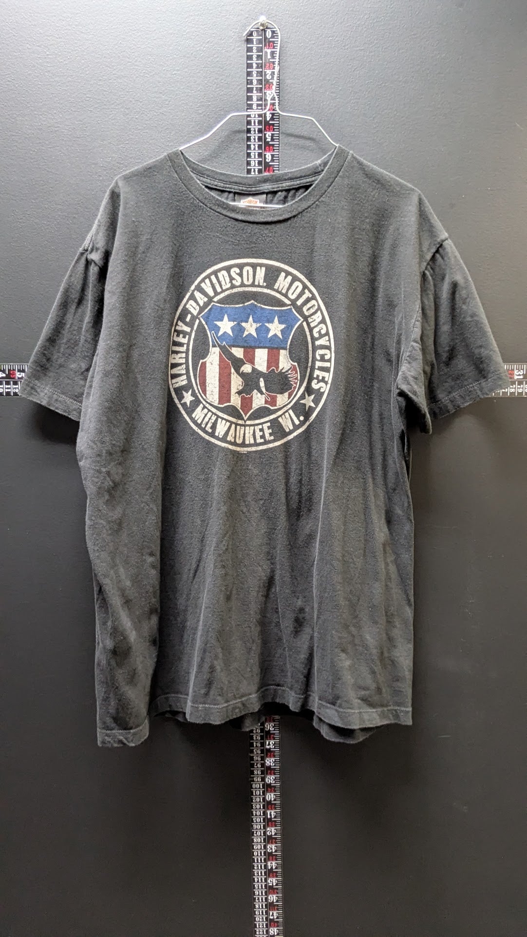 Harley-Davidson T-Shirt Men’s Black Milwaukee Eagle Bayside Portsmouth VA USA